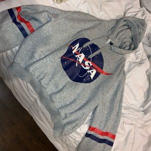 NASA Crop Top Hoodie